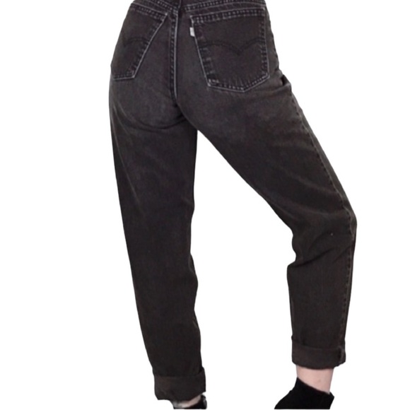 Levi’s Vintage 80’s High-rise Washed Black Jeans size 12(6) - Picture 1 of 10